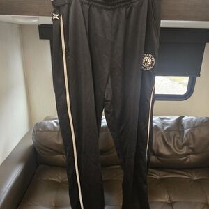 Zipway NBA Men's Brooklyn Nets Tricot Jogger Tear-Away Pants, Black
